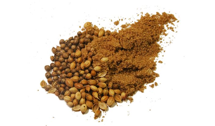 Sproszkowane nasiona kolendry to skuteczny środek na pasożyty